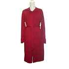 Lord & Taylor Women's 100% Italian Merino Wool  Red Sweater Dress Size XL