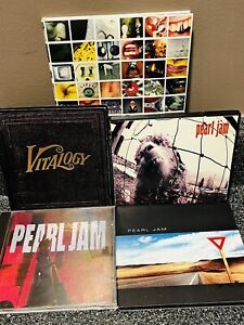 Pearl Jam  5 CD Lot   Ten, No Code, Yield, Vitalogy, Vs.