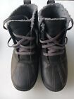 Size 9 Women's Timberland Mt Hayes Black Leather Waterproof Snow Boots A18KX