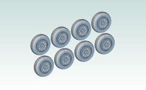 Click2detail 1:72 B-36 Early Style Main Wheels (For Monogram B-36 Peacemaker)