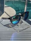 Blenders Unisex Polarized Green Lens Transparent Gray Frame Sunglasses