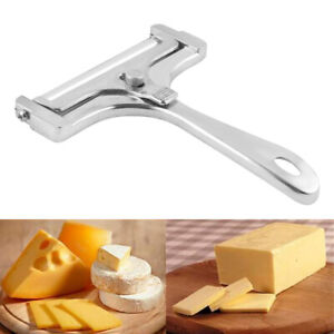 Adjustable Stainless Steel Wire Cutter Kitchen Cooking Tool Hard Cheese Slicer