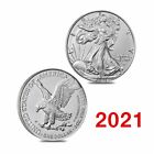 2021 1 oz American Silver Eagle Coin BU - Lot of 5 Coins