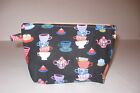 New ListingMakeup Bag/Zippered Pouch - Handmade - Wonderland Teacups
