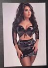 Photo Hot Sexy Beautiful Woman Short Tight Leather   Latex Skirt 4x6 Picture