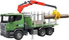 Bruder 03524 SCANIA R-Series Timber Truck with Loading Crane and 3 Trunks