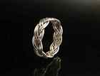 Double Braid Silver Ring   925 Sterling Silver   Celtic Band Ring   SRA