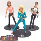 VIP Play Along Toys Action Figure Lot Vallery Irons, Tasha Dexter, Nikki Franco