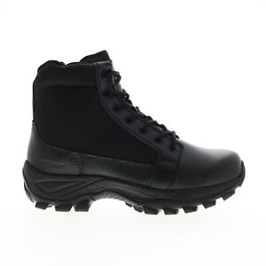 Bates Fuse Mid Side Zip E06506 Mens Black Leather Lace Up Tactical Boots