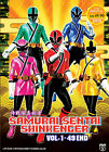 Sentai SHINKENGER Samurai Complete Series DVD 49 Eps English Subs Power Rangers