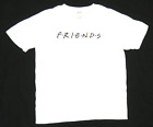 Vintage 90s Friends TV Show Crewneck White Mens Short Sleeve Promo T Shirt XL
