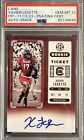 Xavier Legette Signed 2023 Contenders Ticket Gamecocks AUTO Rookie Card PSA 10
