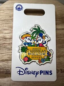 2022 Disney Parks Caribbean Beach Resort Mickey & Minnie Mouse OE Pin.