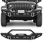 For 2018-2022 Jeep Wrangler JL Front Winch Bumper w/ D-rings Powder Coat (For: Jeep)