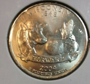 2004 Wisconsin D State Quarter - BU - UNcirculated  - Not an error coin