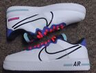 NEW NIKE Air Force 1 React Shoes CT1020-102 Astronomy Blue Size Mens Size 10.5