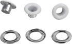 100pcs 4mm White Grommets Kit Aluminium Metal Eyelets for Shoes Clothes Crafts