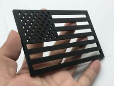 2x Black 3D American Flag Badge Cool Waterproof For Car Truck SUV 5