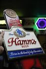 RARE 1968 HAMM'S BEER BORN IN LAND OF SKY BLUE WATERS VACUFORMED MEDALLION SIGN