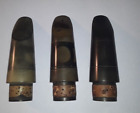 Clarinet High End Mouth Pieces( Lot of 3), 2 France N4 and 345 b45 Hard Rubber