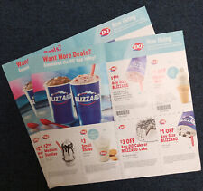 New Listing*2 SHEETS* 🍦 DAIRY QUEEN COUPONS DQ Ice Cream Fast Food Restaurant NEW~ 5/23/24