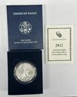 2012-W $1 BURNISHED AMERICAN SILVER EAGLE OGP WITH COA