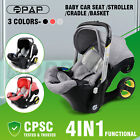 Baby Infant Car Seat Stroller Combos Newborn 4 in 1 Light Travel Foldable USA