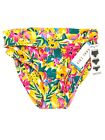 Large Anne Cole Convertible High Waist Mid/Fold Ovr UPF50 Swimsuit Bottom Floral