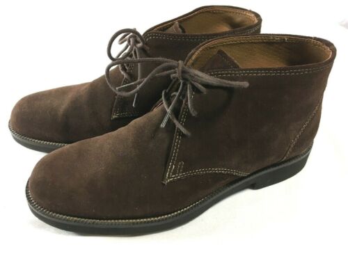 Bostonian Cahal Chukka Mid Ankle Dressy Boots Men's Sz 7 Brown Suede Leather