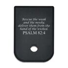Mag Floor Cover Plate for Glock 9mm .40 .357 Magazine Bible Verse Logo Psalm 82