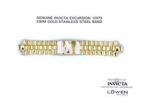 Authentic Invicta Excursion 15979 Gold Stainless Steel 33MM Watch Band