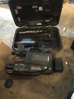 Vintage VHS Video Camera HQ 8X LXl Recorder w/ Case & Battery Not Tested