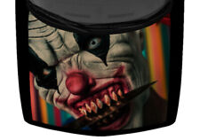 Dark Beige Scary Evil Clown Knife Hood Wrap Vinyl Car Truck Graphic Decal