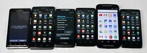 6 LOT Motorola Smartphones (Various Models) - READ