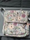 SAKROOTS SAK ROOTS MULTICOLOR FLORAL METRO PVC BUTTERFLY TOTE BAG CARRY TRAVEL