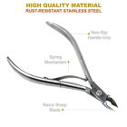 PROFESSIONAL HIGH QUALITY STAINLESS STEEL CUTICLE NAIL NIPPER CUTTER TRIMMER USA