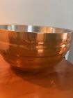 MCM VOLLRATH Polished Stainless Steel Beehive Copper Tone Bowl Planter 9”