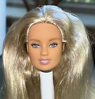 New ListingBarbie Doll Head Only, Long Bonde  Hair, Smooth Face, Tennis Player