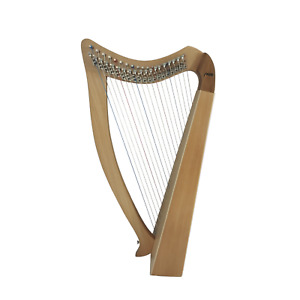 Haze WH19BH 19-String Harp - Natural