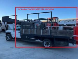 USED 14' FLATBED BODY w RACK from 00 C3500HD Los angeles