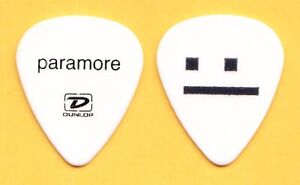 Paramore Jeremy Davis Face White Guitar Pick - 2010 Honda Civic Tour