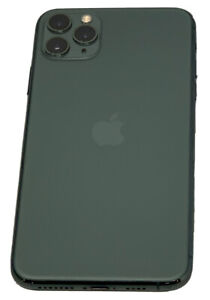 Apple iPhone 11 Pro Max A2161 256GB Midnight Green Unlocked iOS Smartphone- Fair
