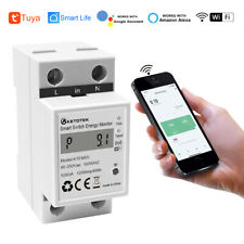 Din Rail WIFI Tuya Smart Energy Power Voltmeter Ammeter Remote Control Monitor