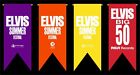Elvis Lot of 4 Vintage Style Banners Pennant International MGM RCA Summer Fest