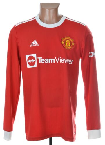 MANCHESTER UNITED 2021/2022 HOME FOOTBALL SHIRT ADIDAS SIZE S LONG SLEEVE