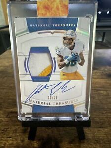 2021 Panini National Treasures Austin Ekeler Game-Worn Patch Auto /25 Chargers