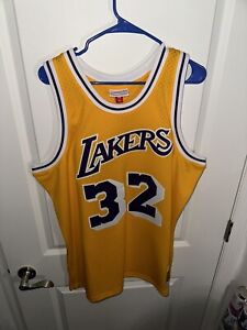 Los Angeles Lakers Jersey Mitchell & Ness LA Magic Johnson 1984-85 SEWN Mens XL