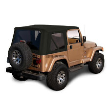 Jeep Wrangler TJ Soft Top Replacement, 1997-02, Tinted Windows, Black Sailcloth (For: 1999 Jeep Wrangler)