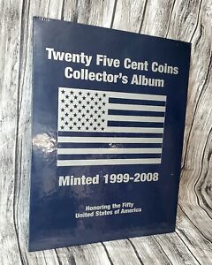 Twenty Five Cent Coins Collectors Album State Quarters Collector Map 1999-2008