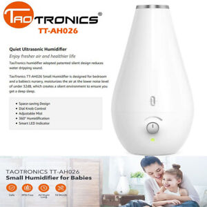 TaoTronics 1.8L Quiet Ultrasonic Cool Mist Humidifier TT-AH026 DI11_W